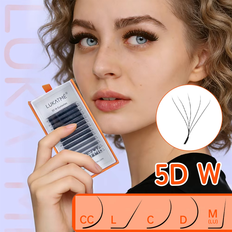 Eyelash Extension Mega Volume - Наращивание ресниц LUKATME 5D W, ультрамягкие,