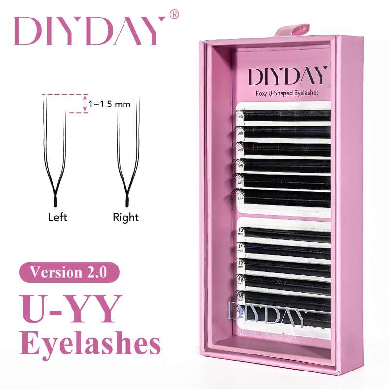 Eyelash Extension Volume Styles - Накладные ресницы DIYDAY Foxy U-YY: объемные,