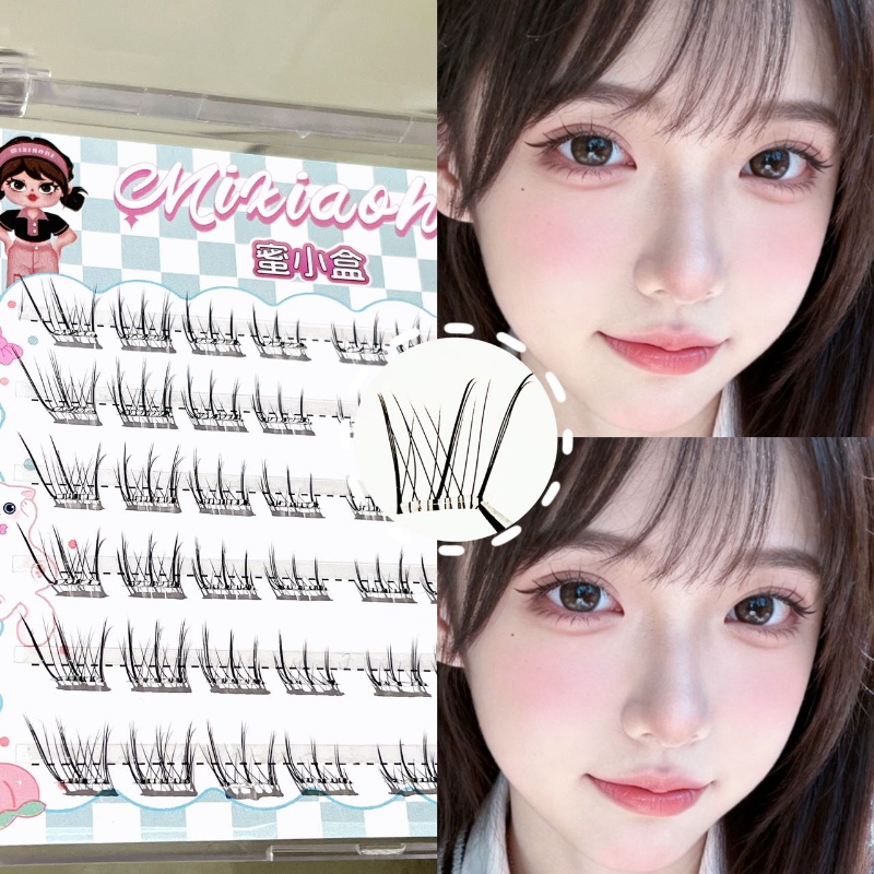 Eyelash Extension Natural - Накладные ресницы Mixiaohe без клея, прямые,