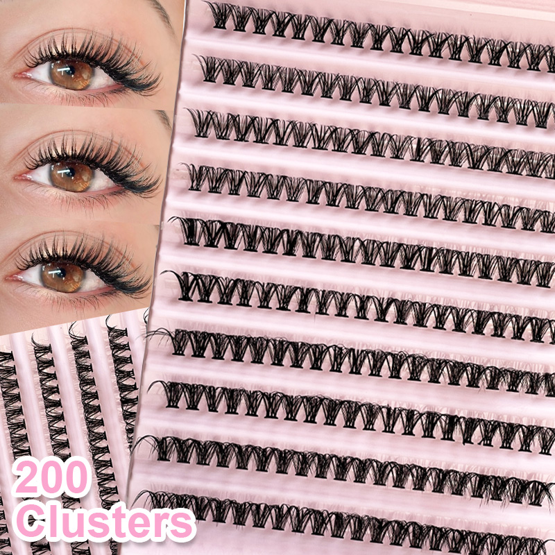 Eyelash Extension Natural - Индивидуальные ресницы, пучок ресниц, 8-16 мм,