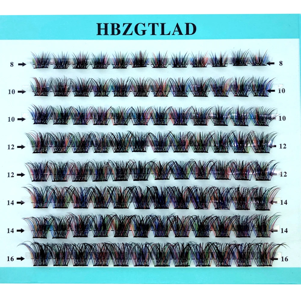 Eyelash Extension Single Lash - Смешанные 3D пушистые накладные ресницы с