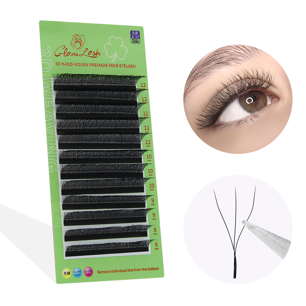 Eyelash Extension Volume Styles - GLAMLASH W Форма Наращивание ресниц 3D4D5D