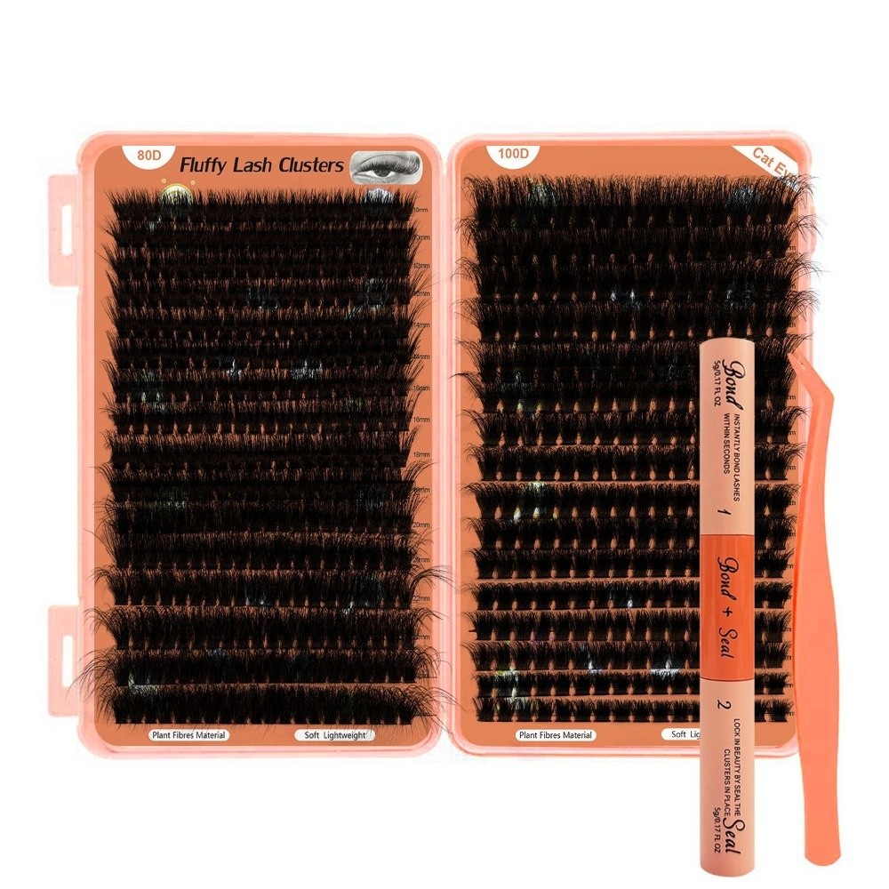 Eyelash Extension Mega Volume - Долговечные накладные ресницы D-изгиб, мега-объем, 10-24