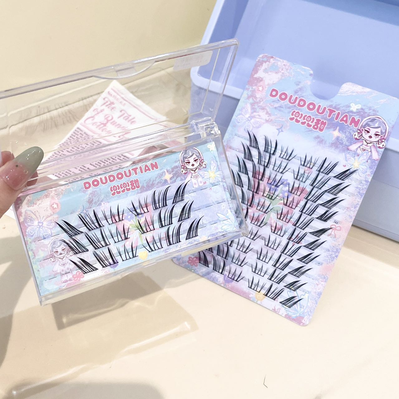Накладные ресницы Doudoutian C – обзор и цена Eyelash Extension Natural