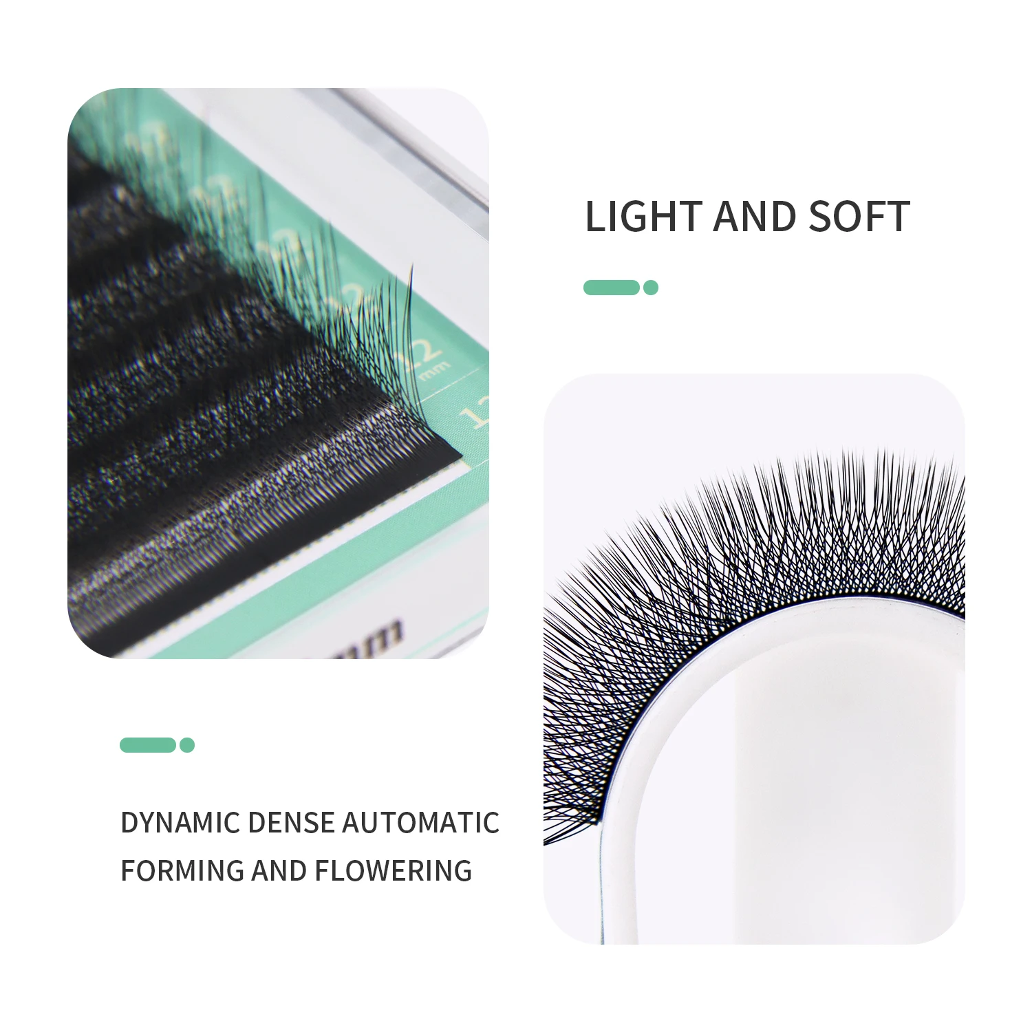 Ресницы для наращивания GLAMLA – обзор и цена Eyelash Extension Volume Styles