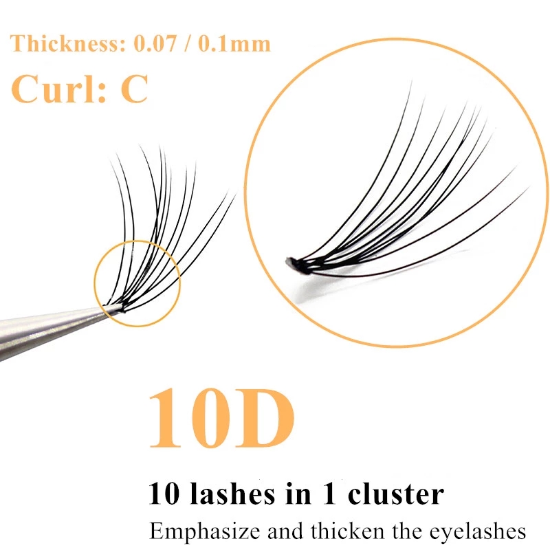 Накладные ресницы 10D из искус – обзор и цена Eyelash Extension Russian
