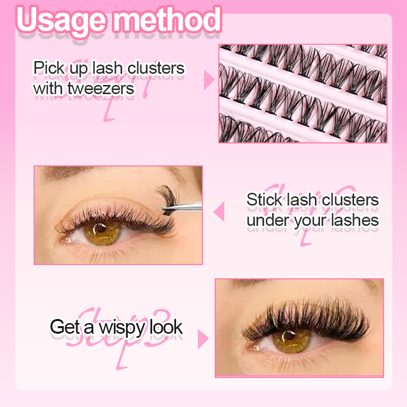 Индивидуальные ресницы, пучок  – обзор и цена Eyelash Extension Natural