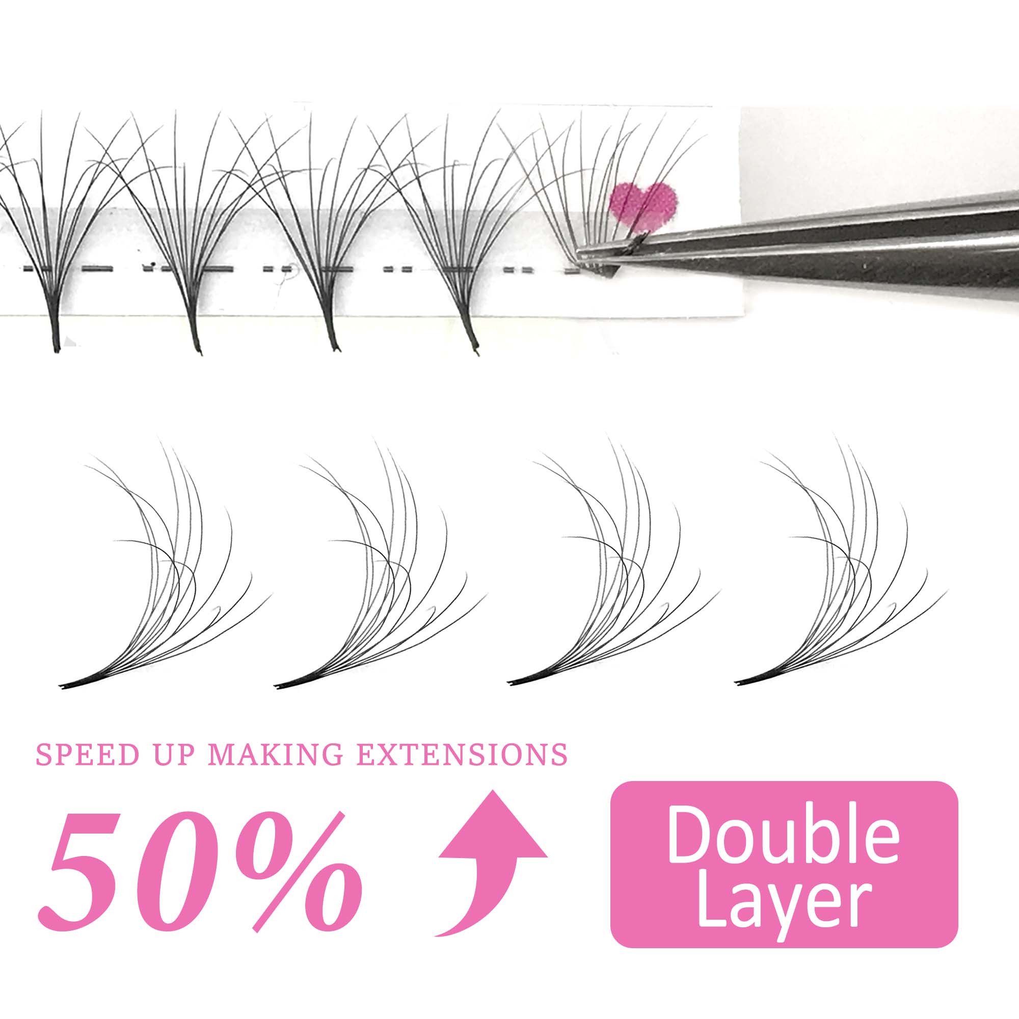 COMANGO симпатичные двухслойны – обзор и цена Eyelash Extension Mega Volume