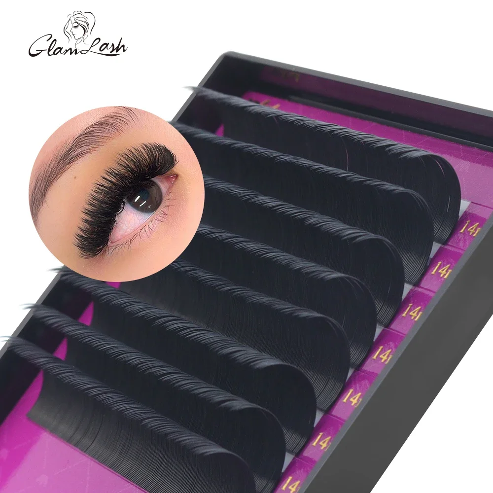 GLAMLASH оптовая продажа 16 ря – обзор и цена Eyelash Extension Single Lash
