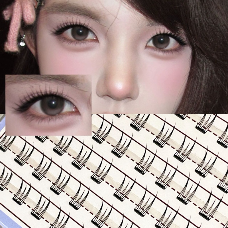 Накладные ресницы Mixiaohe без – обзор и цена Eyelash Extension Natural