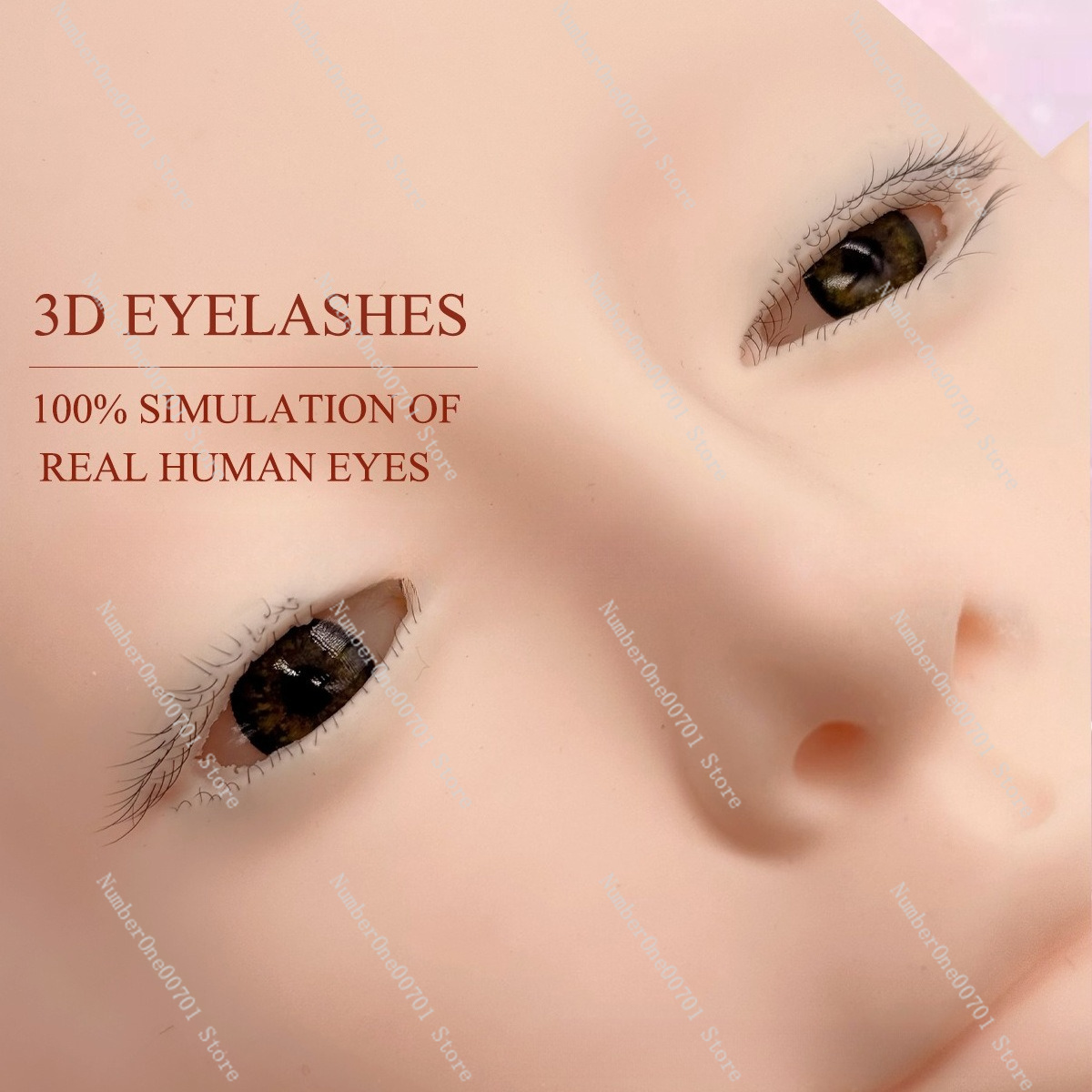 Трехслойная силиконовая голова – обзор и цена Eyelash Extension Open Eye