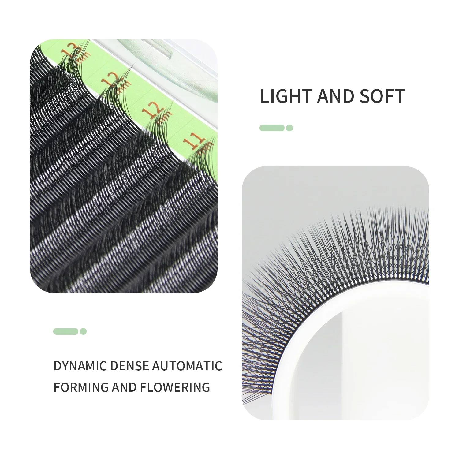 GLAMLASH 3D W трехядерная форм – обзор и цена Eyelash Extension Volume Styles
