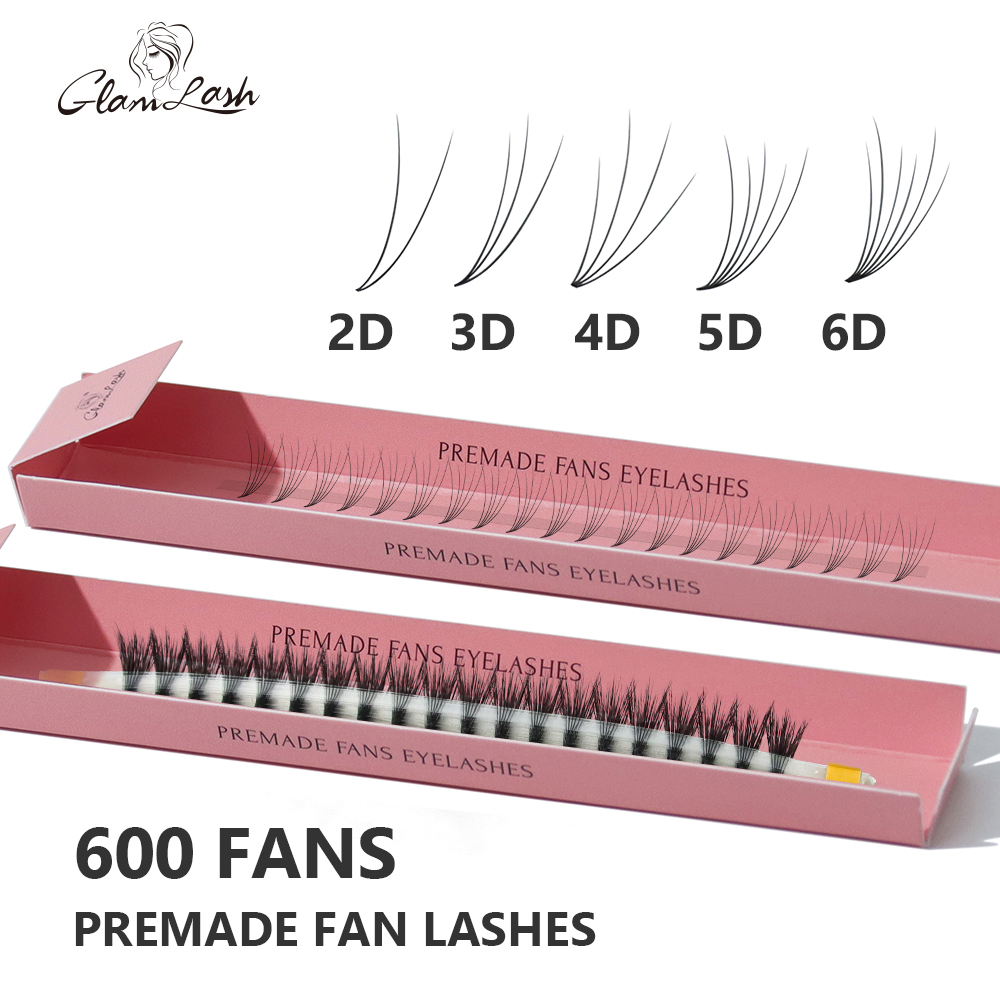 GLAMLASH готовые объемные веер – обзор и цена Eyelash Extension Mega Volume