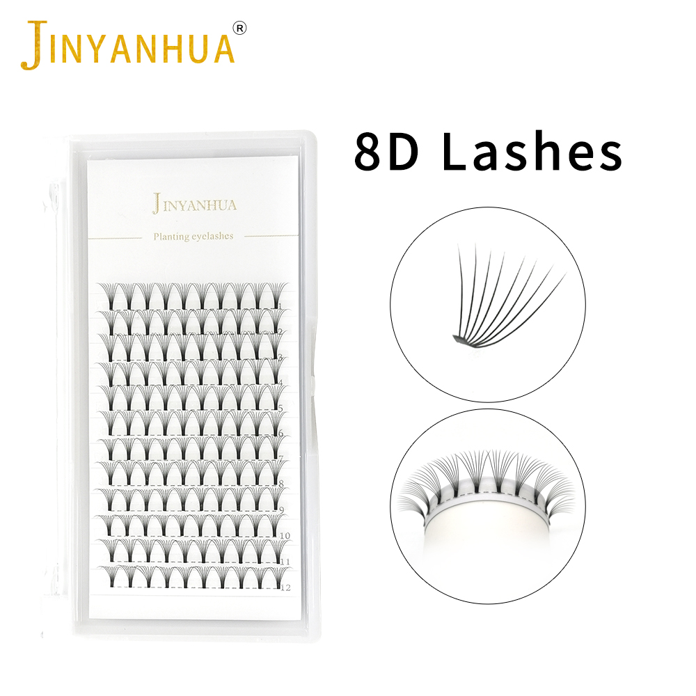 Накладные ресницы JINYANHUA 8D – обзор и цена Eyelash Extension Russian