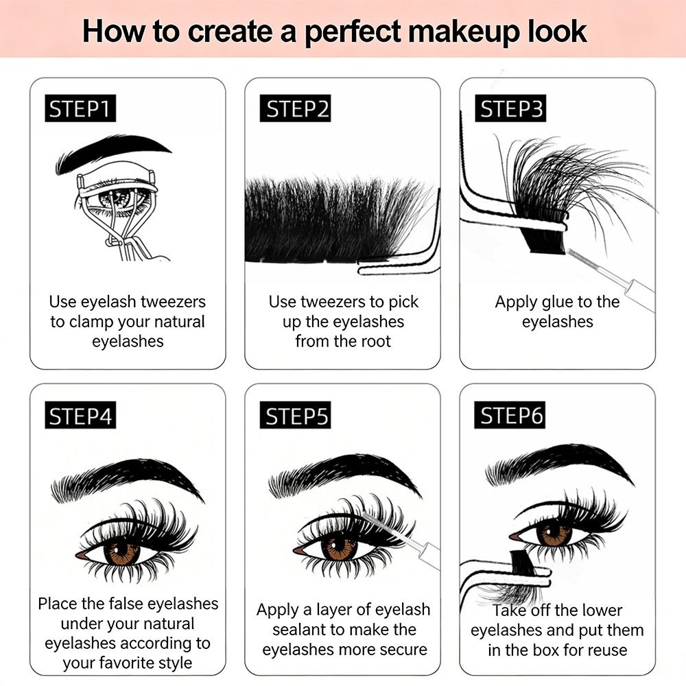 Долговечные накладные ресницы  – обзор и цена Eyelash Extension Mega Volume