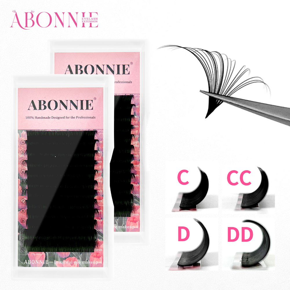 ABONNIE матовые черные легкие  – обзор и цена Eyelash Extension Mega Volume