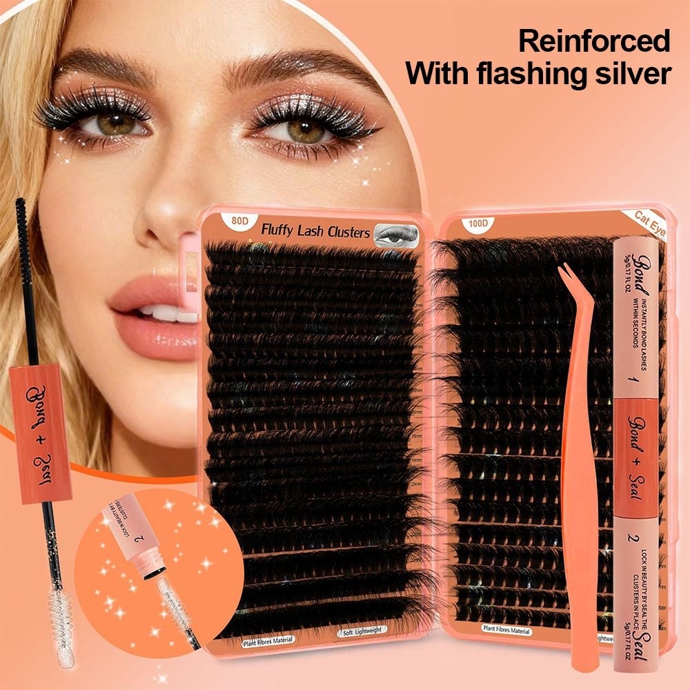 Долговечные накладные ресницы  – обзор и цена Eyelash Extension Mega Volume