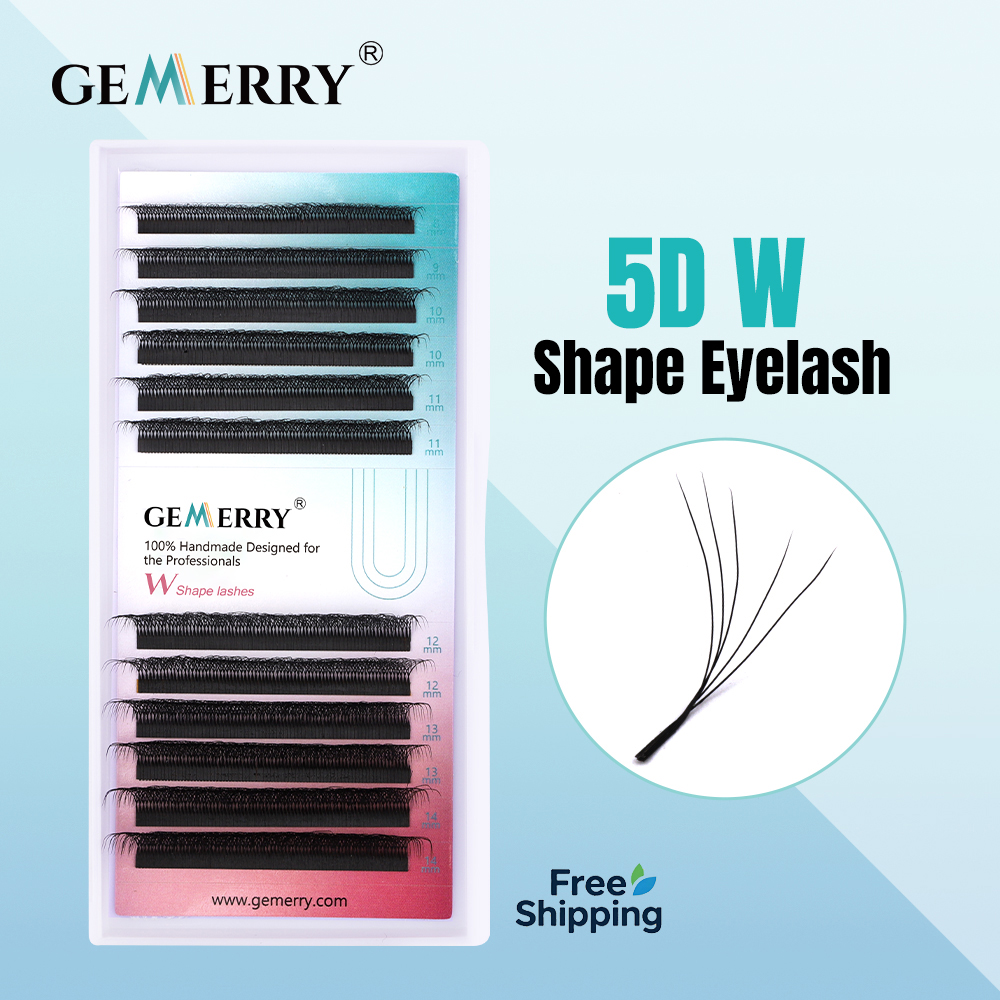 Накладные ресницы GEMERRY 5D W – обзор и цена Eyelash Extension Volume Styles